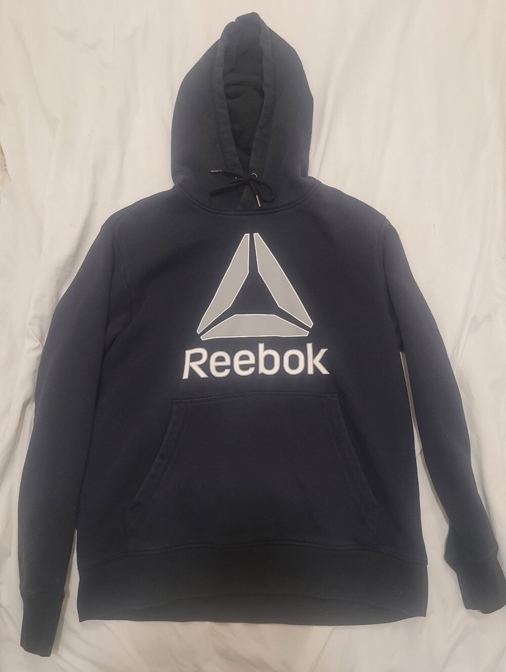 Reebok Black Logo Pullover Hoodie